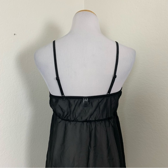 Passion Forever Black Nighty Size Medium French Maid Inspired Bows Coquette - Picture 8 of 17